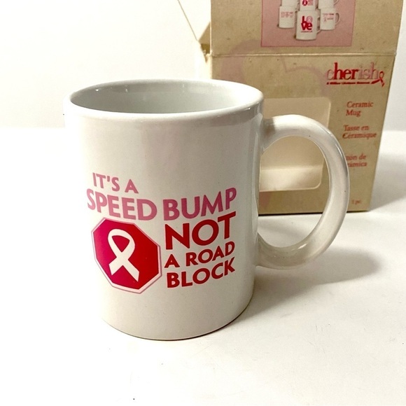 Cherish Ceramic Mug Breast Cancer Awareness  12 oz - Picture 7 of 12